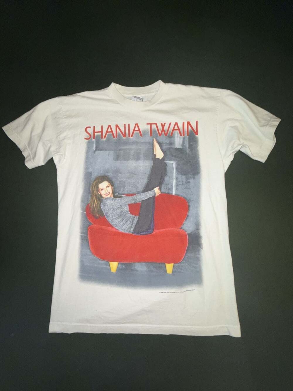 Vintage 1998 Shania Twain World Tour Graphic T-Shirt